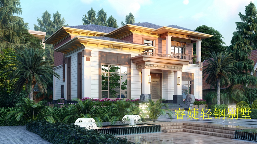 農村建房兩層輕鋼別墅得多少錢？