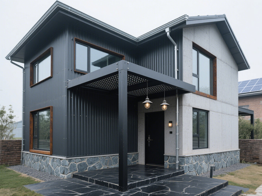 現(xiàn)代工業(yè)風格輕鋼別墅